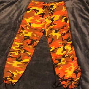 Orange Camo Pants